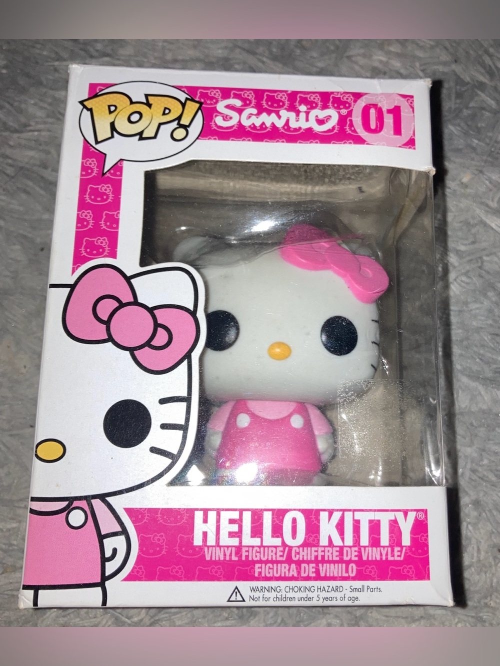 Sanrio Hello Kitty Pink & White Vinyl Pop-Style Figure
